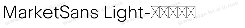 MarketSans Light字体转换